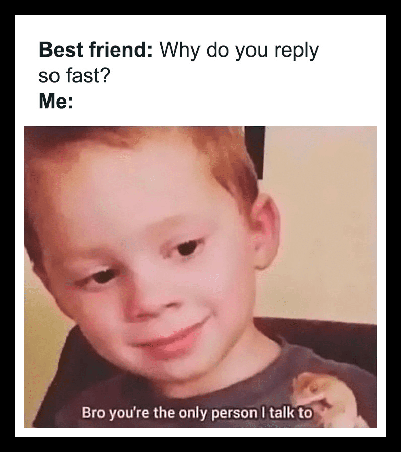 One Friend Equals Quick Replies
